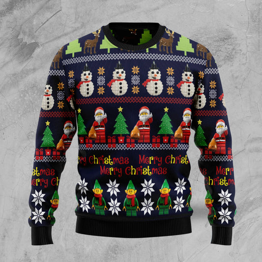 Lego Christmas Awesome unisex womens & mens, couples matching, friends, funny family ugly christmas holiday sweater gifts, Christmas Ugly Sweater