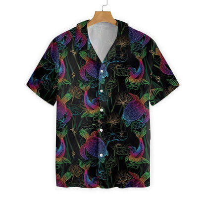 Koi Lotus And Turtle Pattern Hawaiian Shirt, Hawaiian Shirt Gift, Christmas Gift