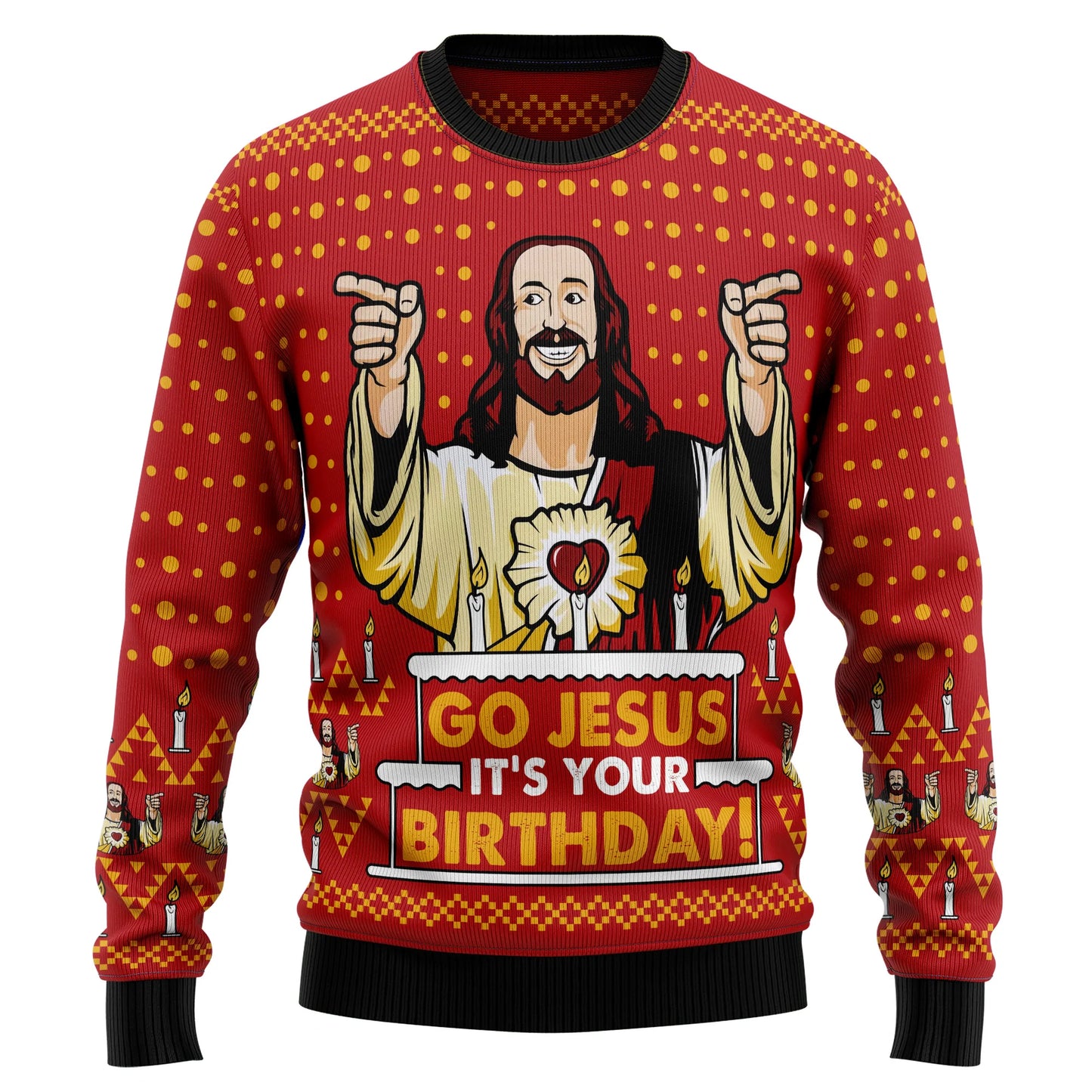 Jessus's Birthday Ugly Christmas Sweater,Christmas Ugly Sweater,Christmas Gift,Gift Christmas 2024