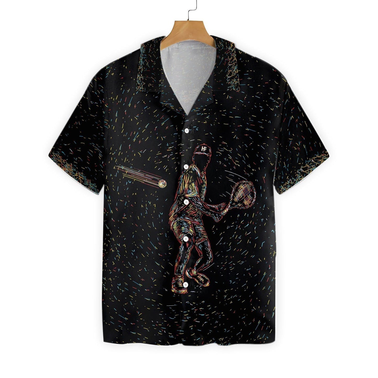 Colorful Tennis Ez24 0601 Hawaiian Aloha Shirt Hawaiian Shorts Beach Short Sleeve, Hawaiian Shirt Gift, Christmas Gift