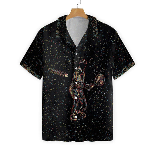 Colorful Tennis Ez24 0601 Hawaiian Aloha Shirt Hawaiian Shorts Beach Short Sleeve, Hawaiian Shirt Gift, Christmas Gift