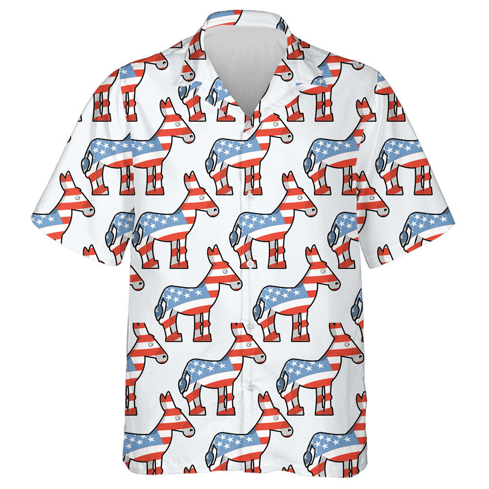 Democrat Donkey Symbol Of Political Party In US Hawaiian Shirt, Hawaiian Shirt Gift, Christmas Gift