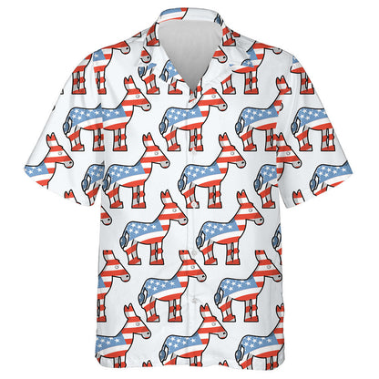Democrat Donkey Symbol Of Political Party In US Hawaiian Shirt, Hawaiian Shirt Gift, Christmas Gift