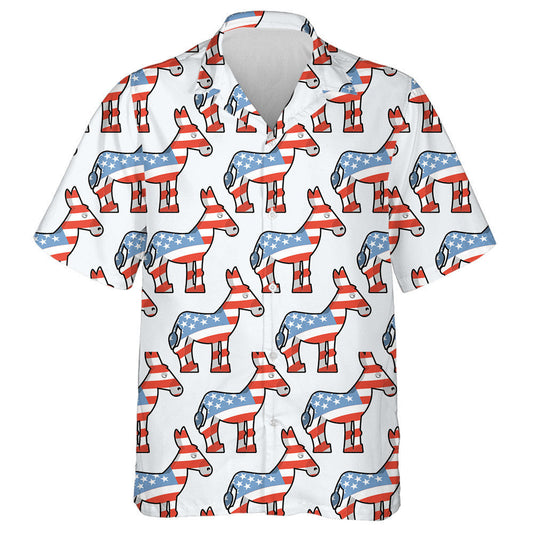 Democrat Donkey Symbol Of Political Party In US Hawaiian Shirt, Hawaiian Shirt Gift, Christmas Gift