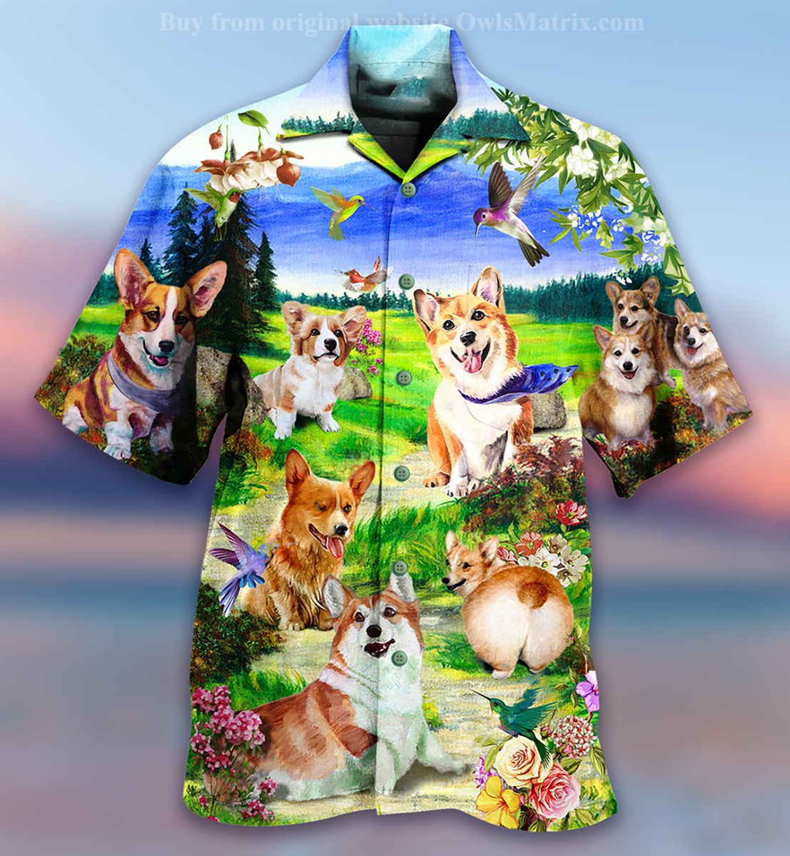 Dogs Love Sky - Hawaiian Shirt_Hawaiian Shirt Gift, Christmas Gift