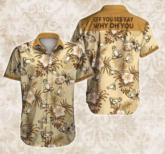 Sloth Hawaiian Shirt, Hawaiian Shirt Gift, Christmas Gift