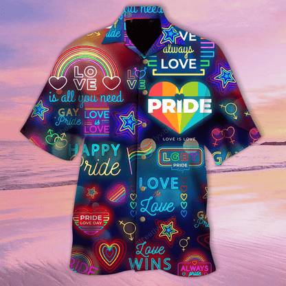 Love Has No Gender Tropical Background Design Hawaiian Shirt, Hawaiian Shirt Gift, Christmas Gift