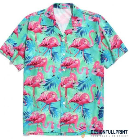 Flamingo Hawaiian Shirt Lh Aloha Shirt Hawaiian Outfit For Men Flamingo Gift, Hawaiian Shirt Gift, Christmas Gift