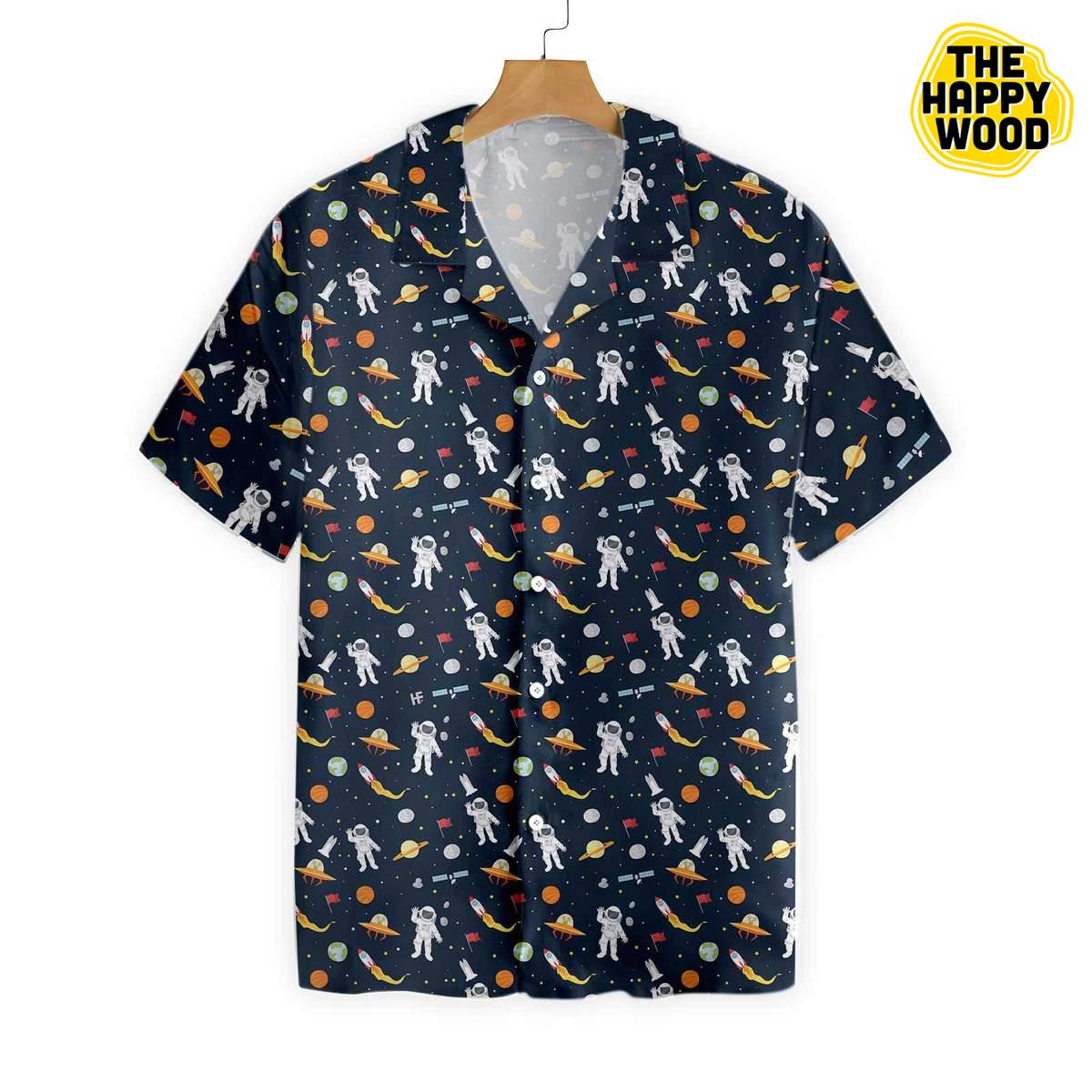 Astronaut Hello Hawaiian Hawaii Shirt, Hawaiian Shirt Christmas Gift