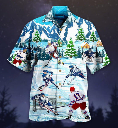 Hockey Lover - Hawaiian Shirt, Hawaiian Shirt Gift, Christmas Gift