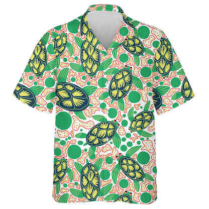Green Sea Turtles In The Tropical Sea Hawaiian Shirt, Hawaiian Shirt Gift, Christmas Gift