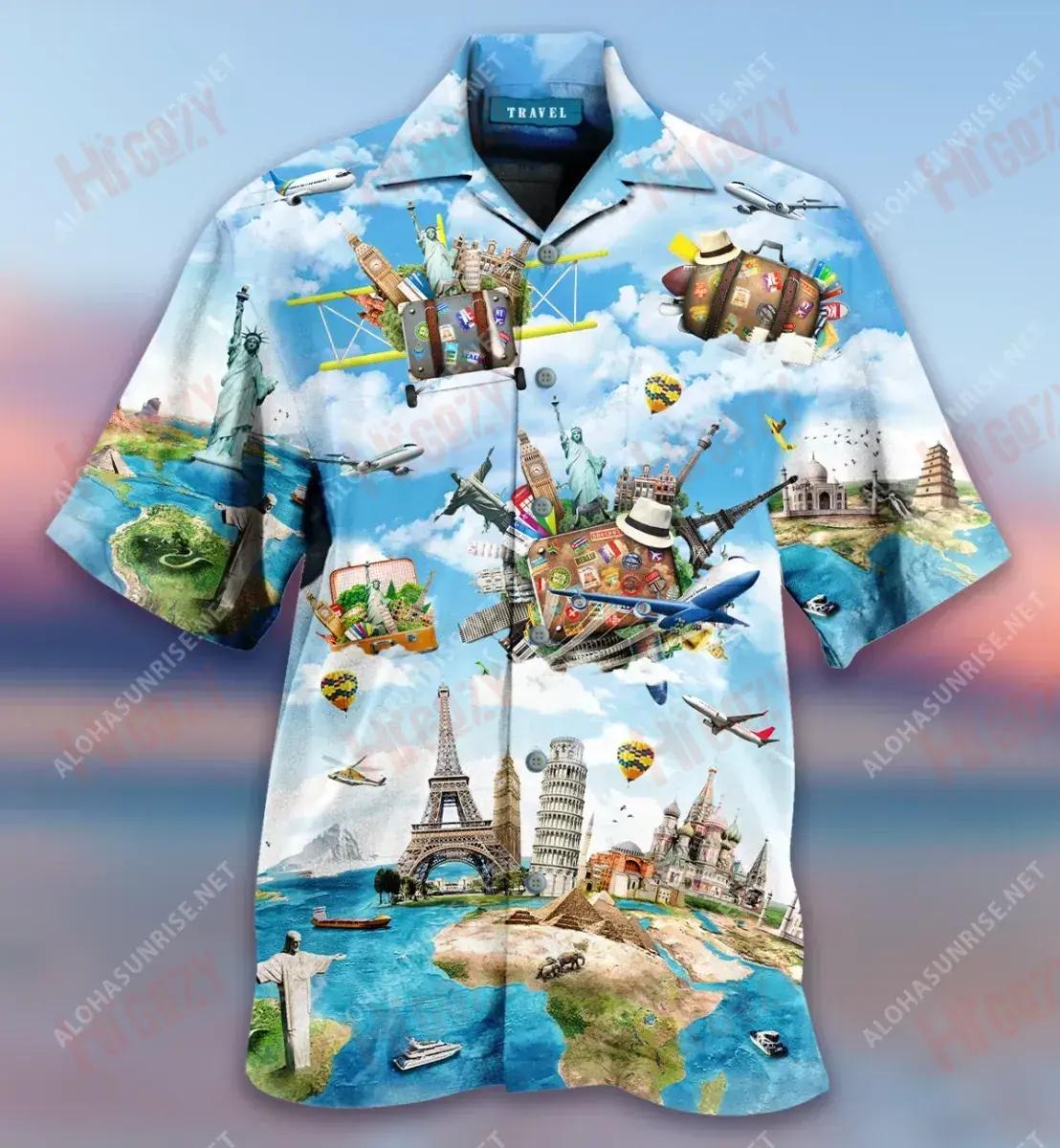 To Travel Is To Live Short Sleeve Shirt Hobbies Hawaiian T Shirts Tactical Hawaiian Shirt Hawaiian Shirts For Women, Hawaiian Shirt Gift, Christmas Gift