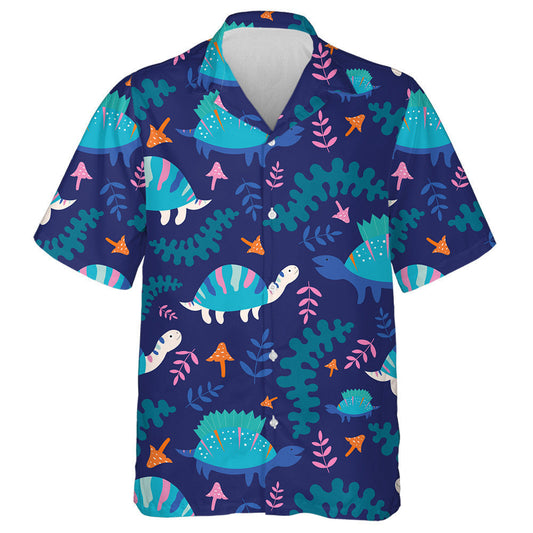 Cute Colorful Turtle Hand Drawn Texture Hawaiian Shirt, Hawaiian Shirt Gift, Christmas Gift