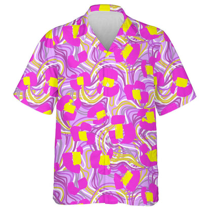 Wild Animals Leopard With Chaotic Tangled Lines Hawaiian Shirt, Hawaiian Shirt Gift, Christmas Gift
