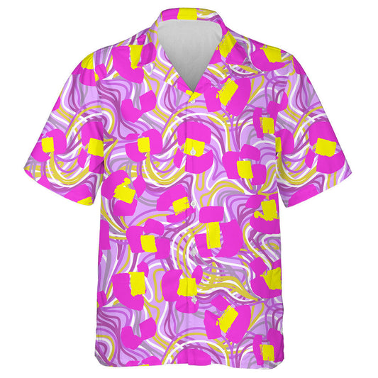 Wild Animals Leopard With Chaotic Tangled Lines Hawaiian Shirt, Hawaiian Shirt Gift, Christmas Gift