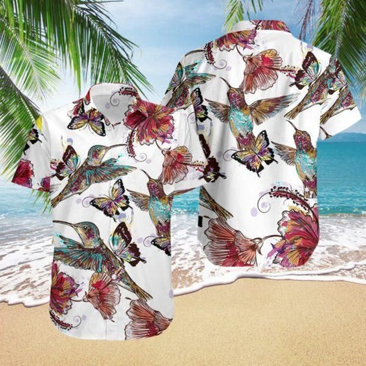 Hummingbird Hawaiian Shirt, Hawaiian Shirt Gift, Christmas Gift