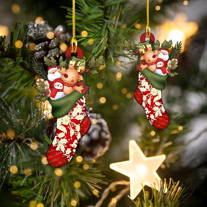 Christmas Socks Christmas Ornament, Christmas Gift, Christmas Decoration