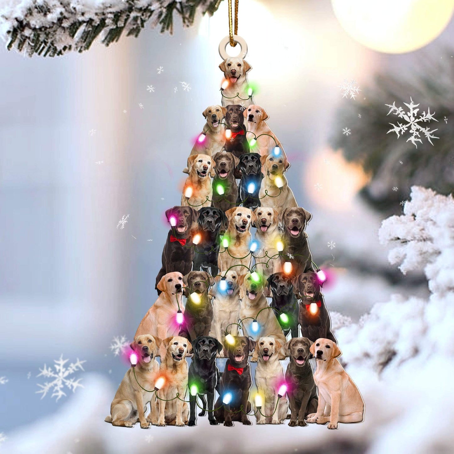 Labrador retriever lovely tree gift for labrador retriever lover gift for dog mom ornament, Christmas Gift,Christmas Decoration