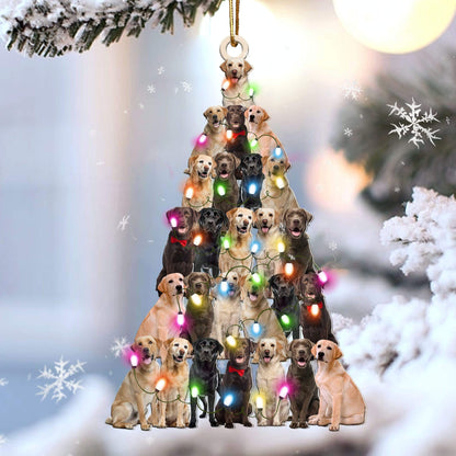 Labrador retriever lovely tree gift for labrador retriever lover gift for dog mom ornament, Christmas Gift,Christmas Decoration