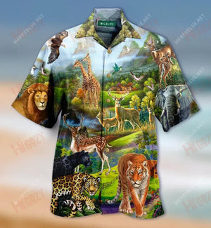 World Wildlife Short Short Sleeve Shirt Vacation Hawaiian T Shirts Best Hawaiian Shirts Hawaiian Shirts For Men, Hawaiian Shirt Gift, Christmas Gift