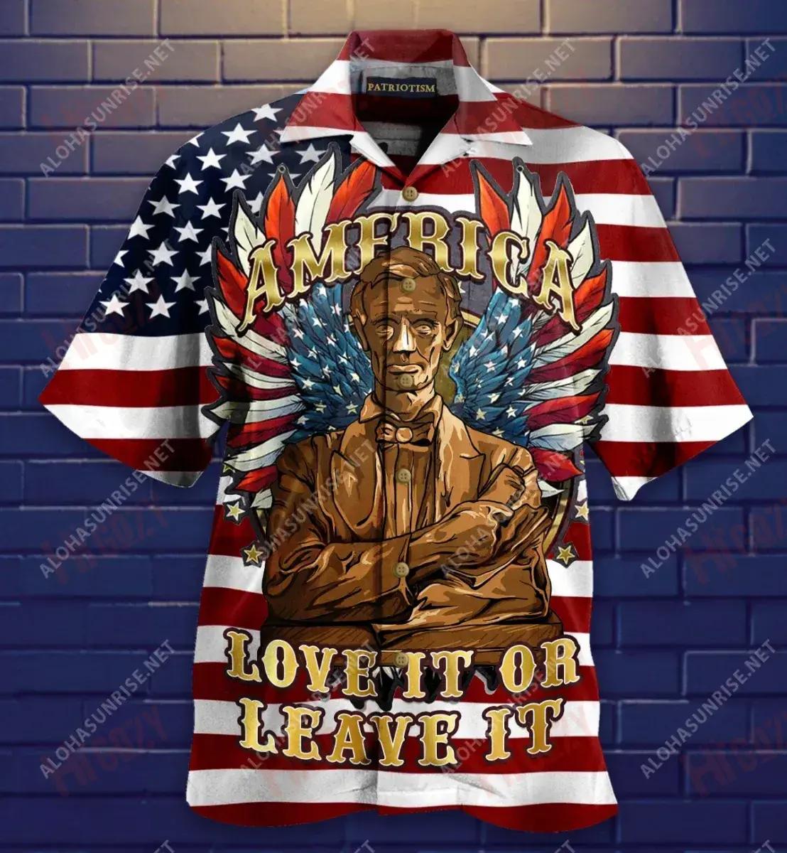 America Love It Or Leave It Short Hawaiian Shirt Hobbies Aloha Shirt Best Hawaiian Shirts Hawaiian Shirts For Women, Christmas Gift