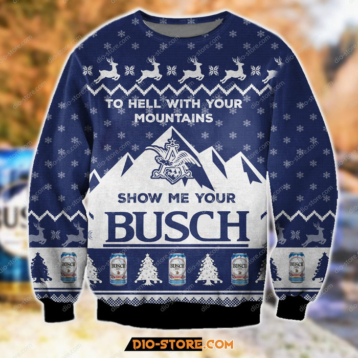 Show Me Your Busch Knitting Pattern 3D All Over Print Ugly Christmas Sweater Hoodie All Over Printed, Christmas Ugly Sweater,Christmas Gift,Gift Christmas 2022