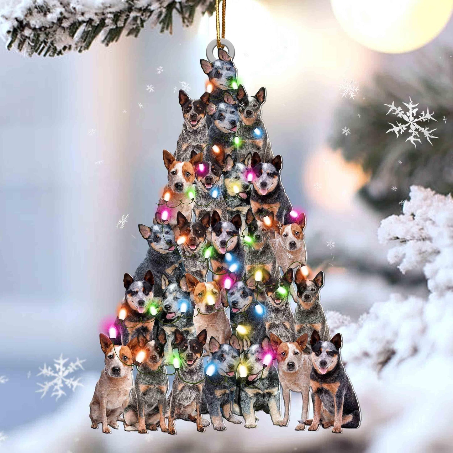 Heeler Lovely Tree Gift For Heeler Lover Gift For Dog Lover Ornament,Christmas Gift,Christmas Decoration