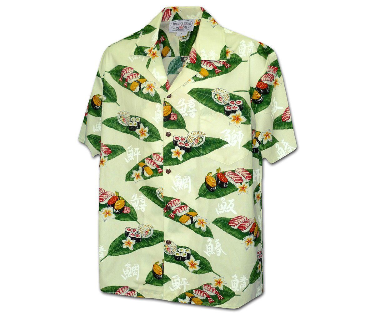 Mr. Sushi White Hawaiian Aloha Shirt Hawaiian Shorts Beach Short Sleeve, Hawaiian Shirt Gift, Christmas Gift