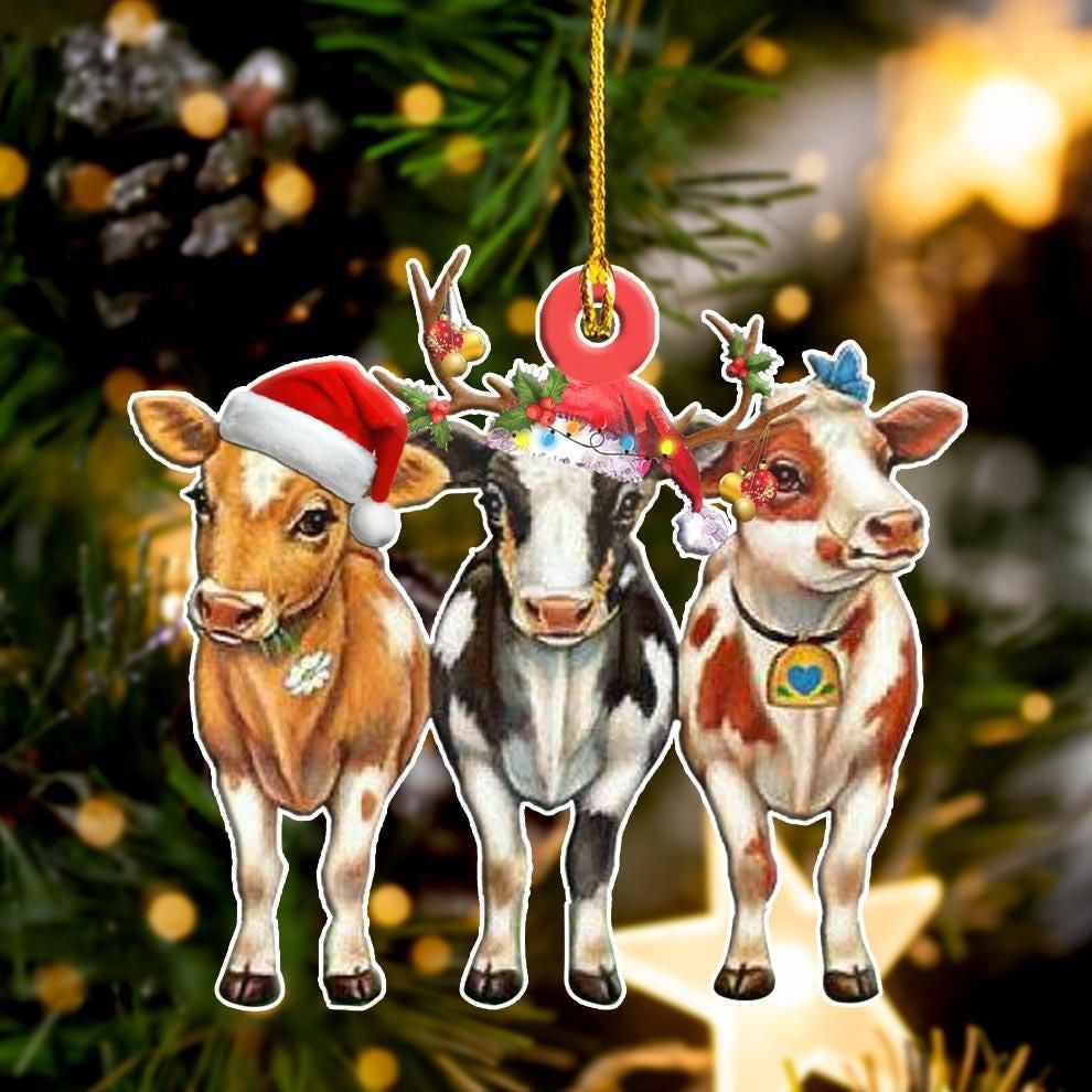 Cow Shape Ornament, Christmas Gift, Christmas Decoration