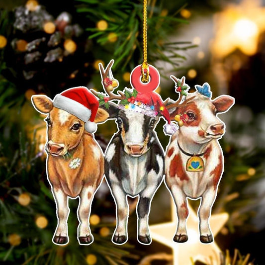Cow Shape Ornament, Christmas Gift, Christmas Decoration