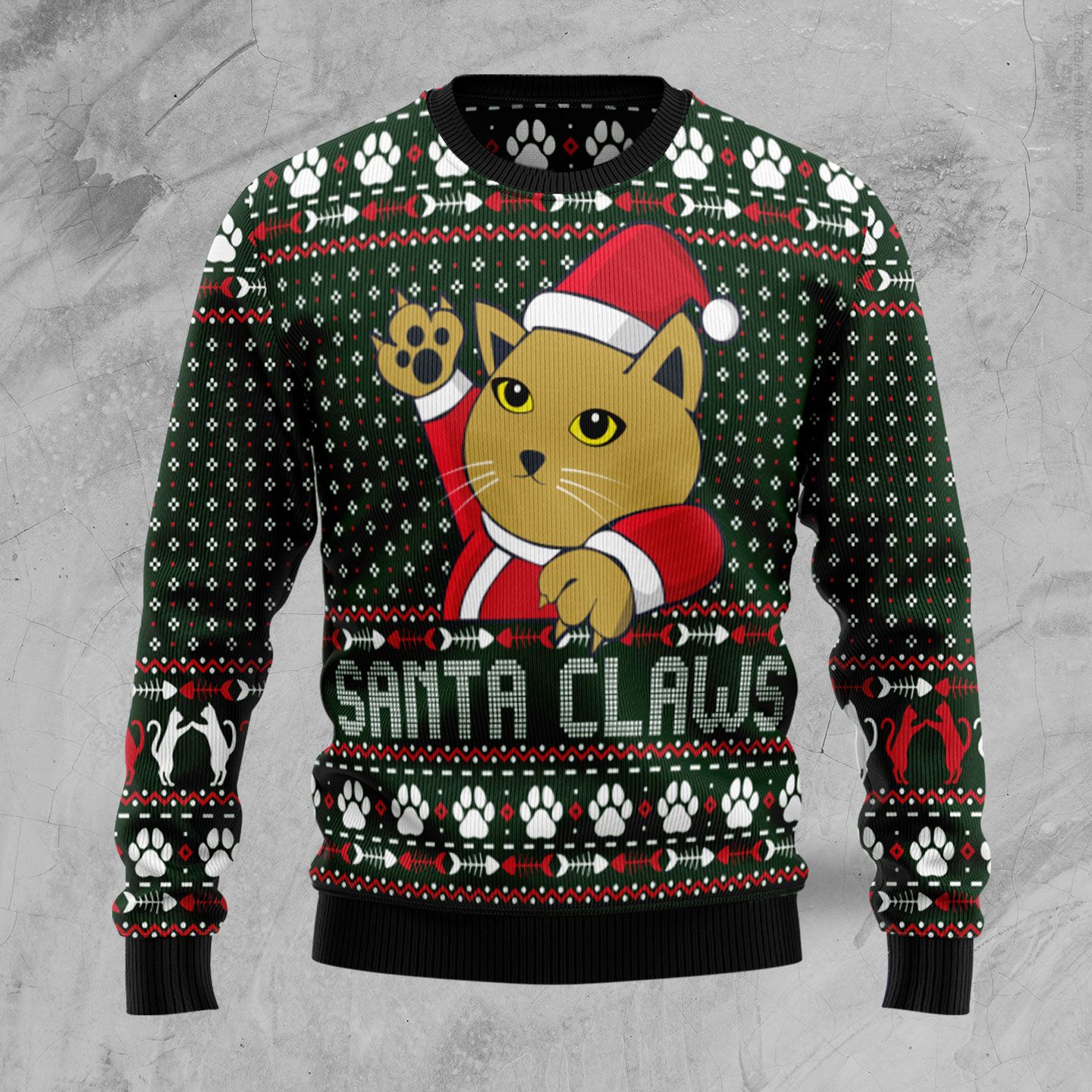 Cat Santa Claws Ugly Christmas Sweater, Christmas Ugly Sweater,Christmas Gift,Gift Christmas 2022