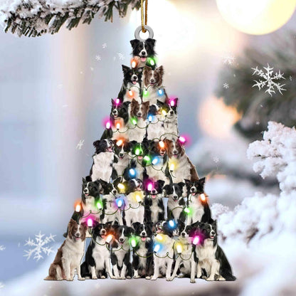 Border Collie Lovely Tree Gift For Border Collie Lover Gift For Dog Lover Ornament, Christmas Gift,Christmas Decoration