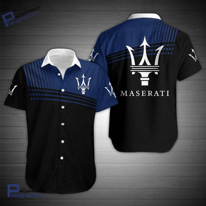 Maserati Aloha Shirt Hawaiian Aloha Shirt Hawaiian Shorts Beach Short Shirt, Hawaiian Shirt Gift, Christmas Gift