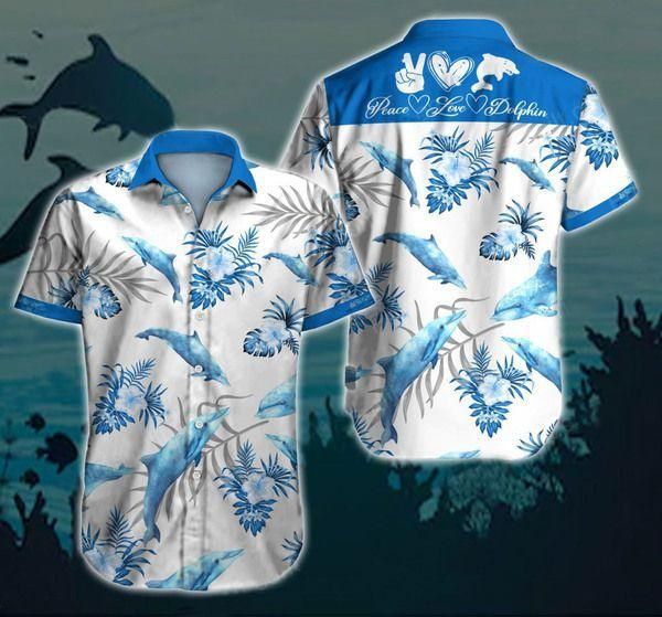 Dolphin Hawaiian Shirt, Hawaiian Shirt Gift, Christmas Gift