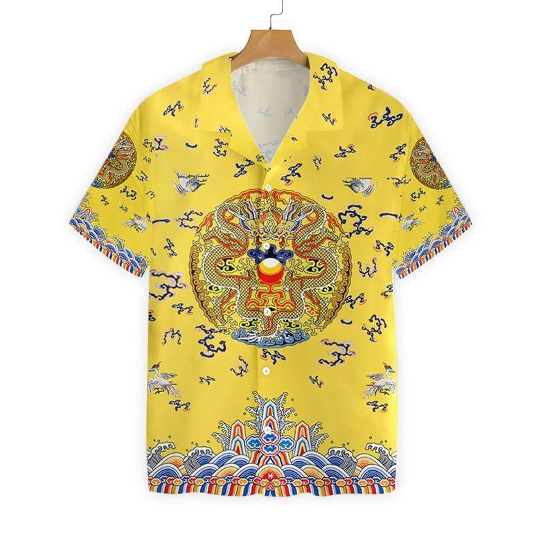 Emperor Chinese Dragons Royalty Design Hawaiian Shirt,Hawaiian Shirt Gift, Christmas Gift