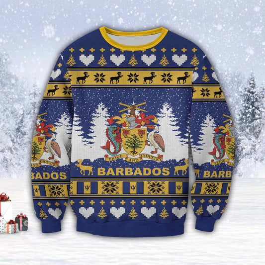 Barbados Island - Pride Industry 3D All Over Print Ugly Christmas Sweater Hoodie All Over Printed,Christmas Ugly Sweater,Christmas Gift,Gift Christmas 2022