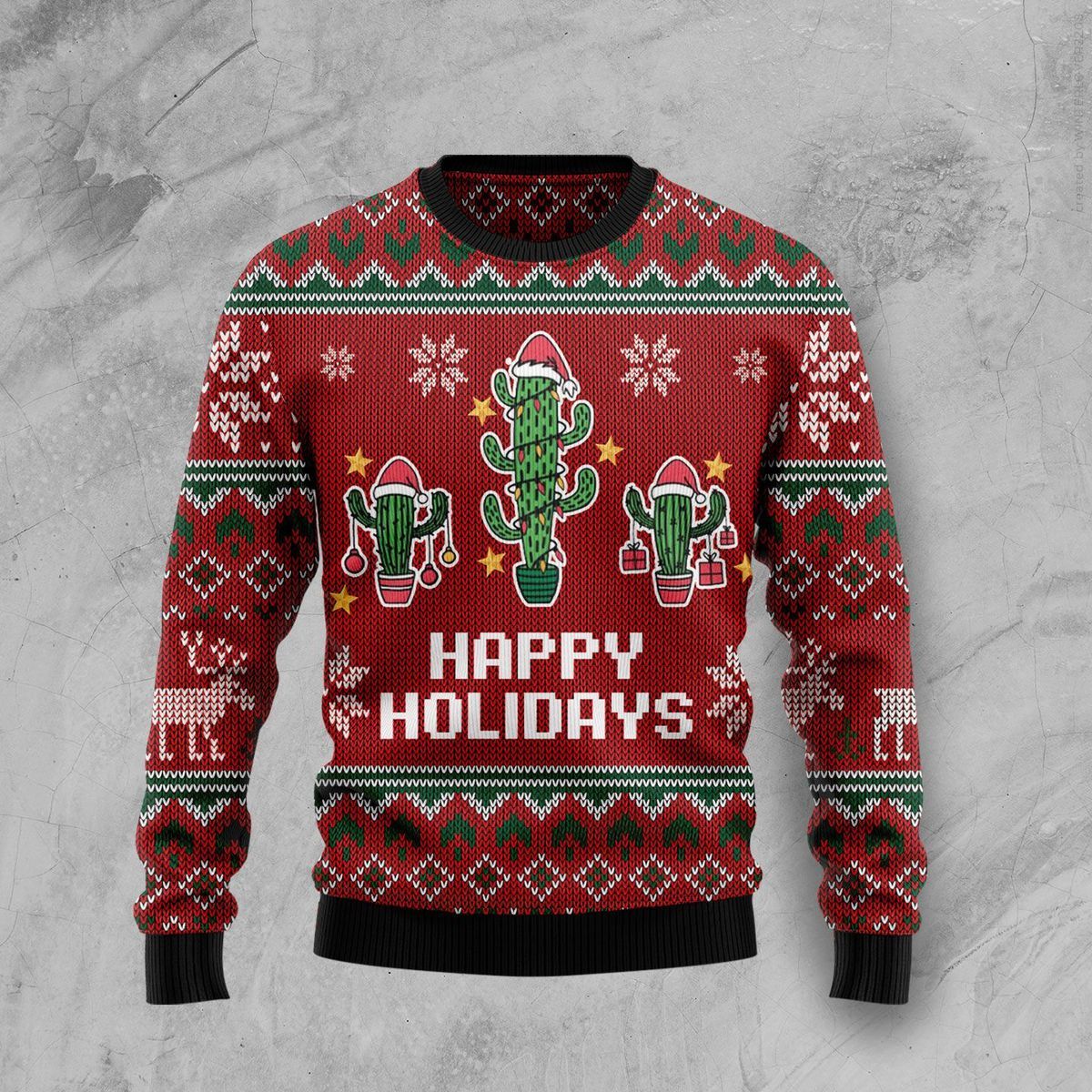 Christmas Cactus Ugly Christmas Sweater, Christmas Ugly Sweater,Christmas Gift,Gift Christmas 2022