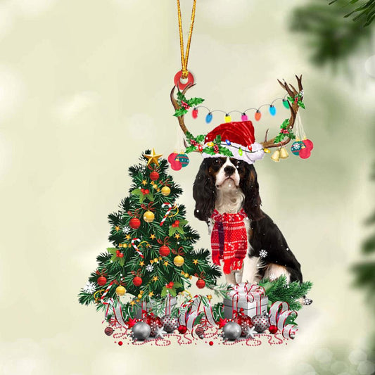 Cavalier King Charles Spaniel-Christmas Tree Gift Hanging Christmas Plastic Hanging Ornament, Happy Christmas Ornament, Christmas Gift, Christmas Decoration