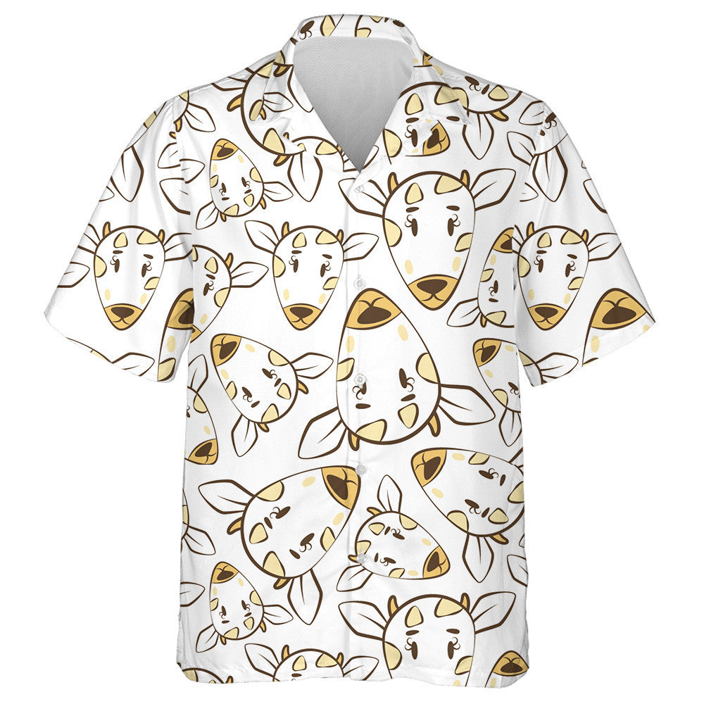 Cool Bright Yellow Muzzles Of Cow Or Goat Hawaiian Shirt, Hawaiian Shirt Gift, Christmas Gift