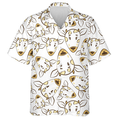Cool Bright Yellow Muzzles Of Cow Or Goat Hawaiian Shirt, Hawaiian Shirt Gift, Christmas Gift