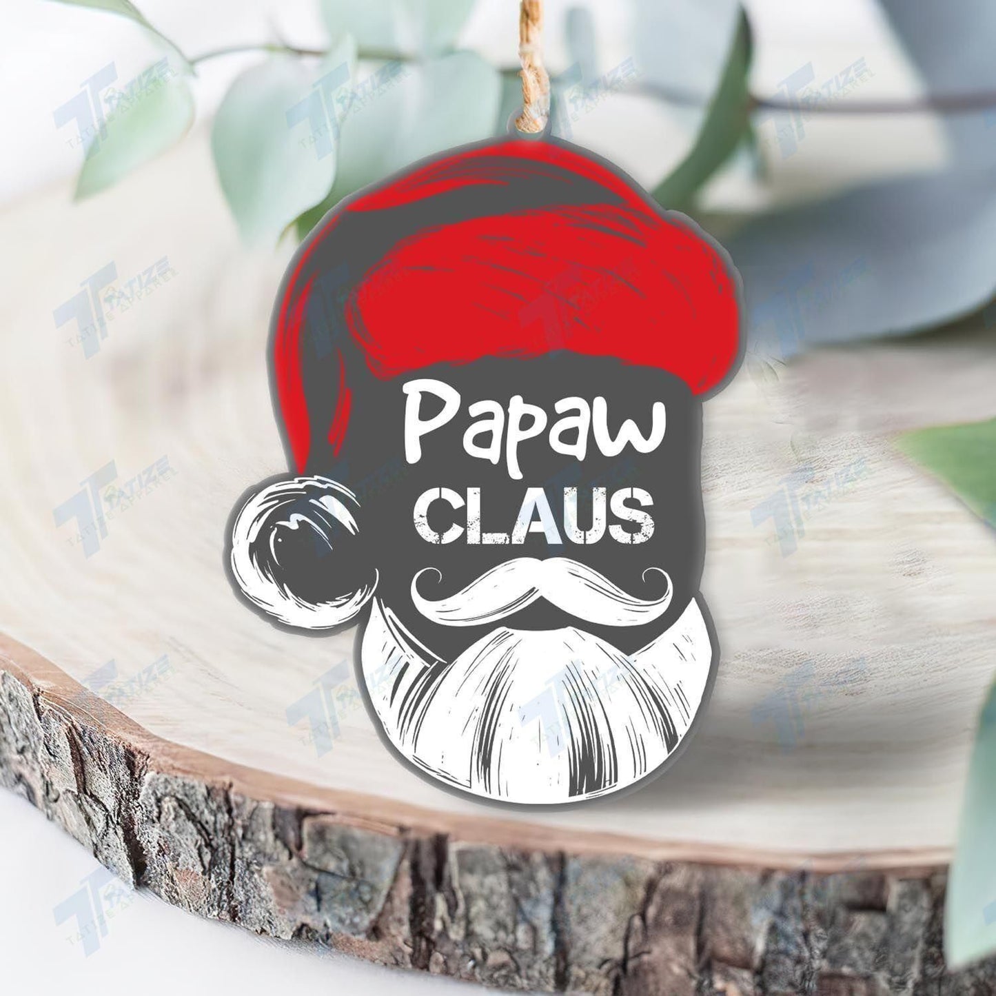 Christmas Papaw Claus Acrylic Ornament, Christmas Gift, Christmas Decoration