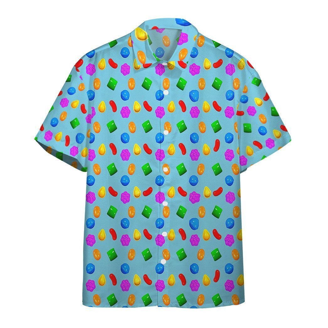 Candy Fruit Tropical Background Design Hawaiian Shirt, Hawaiian For Gift