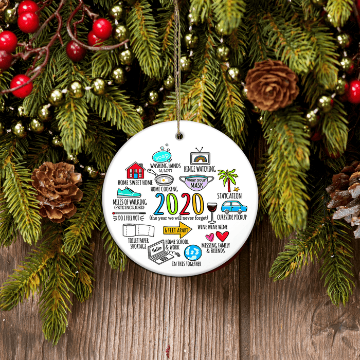 Engagement Gift Our First Christmas Together - Funny unique Christmas ornament Merry Christmas family gift idea