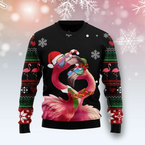 Flamingo Couple Ugly Christmas Sweater, Christmas Gift, Gift Christmas 2024