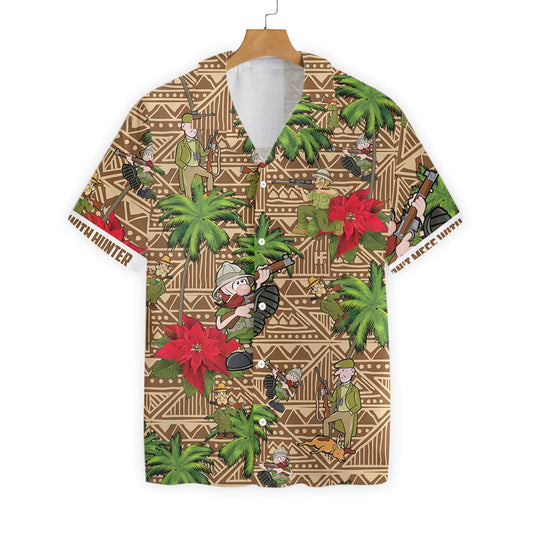 Don't Mess With Hunter Browm Tribal Pattern Hawaiian Shirt, Hawaiian Shirt Gift, Christmas Gift