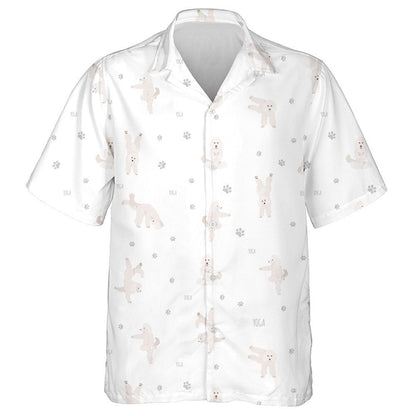 Cartoon Poodle Dog Yoga Dogs Poses And Exercises Hawaiian Shirt, Hawaiian Shirt Gift, Christmas Gift