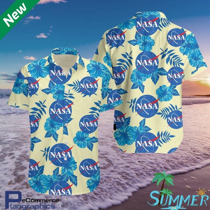 Nasa Aloha Shirt Yl0410 Hawaiian Aloha Shirt Hawaiian Shorts Beach Short Shirt, Hawaiian Shirt Gift, Christmas Gift