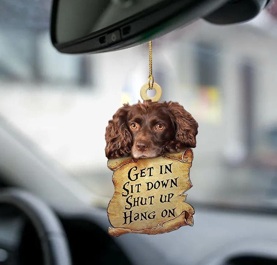 Boykin Spaniel get in two sided ornament, Christmas Ornament Gift, Christmas Gift, Christmas Decoration