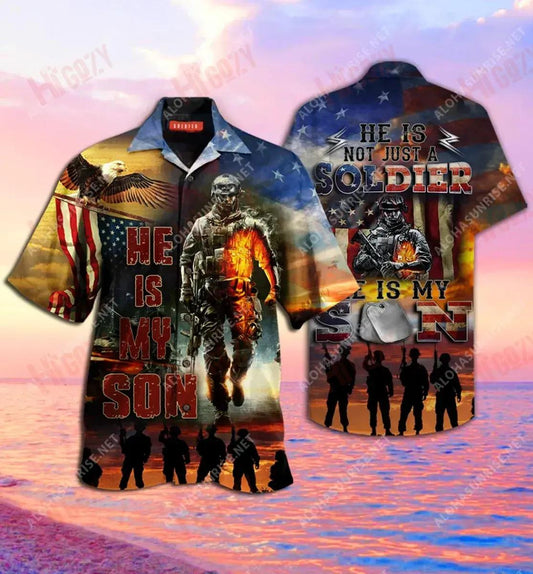 Proud Soldier Parents Unisex Hawaiian Shirt Vacation Short Sleeve Best Hawaiian Shirts Hawaiian Shirt Pattern, Hawaiian Shirt Gift, Christmas Gift