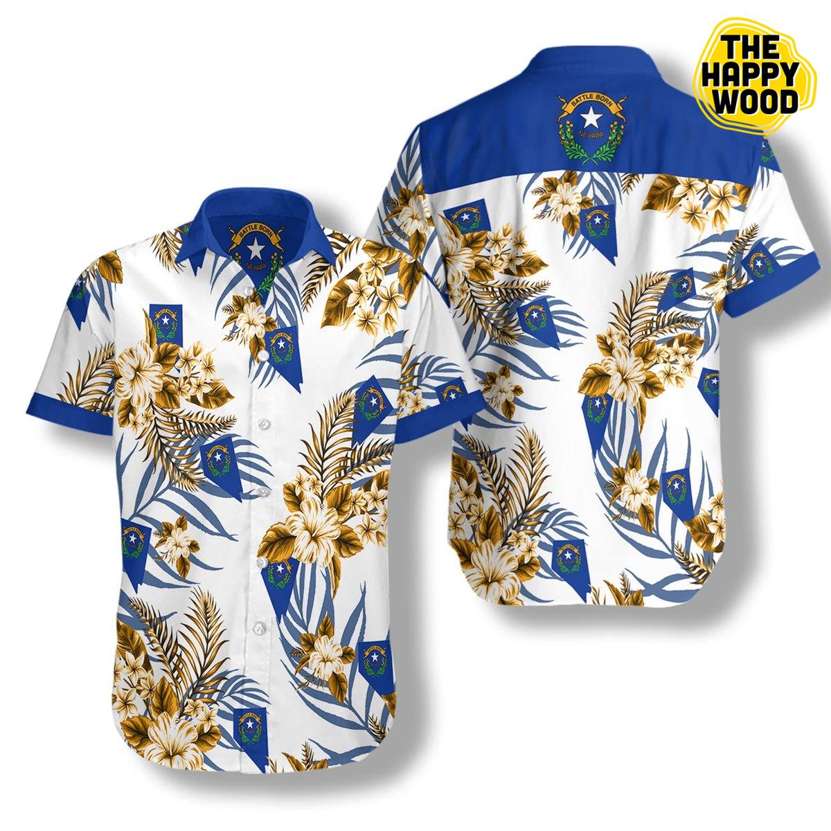 Nevada Proud Hawaiian Shirt, Hawaiian Shirt Gift, Christmas Gift